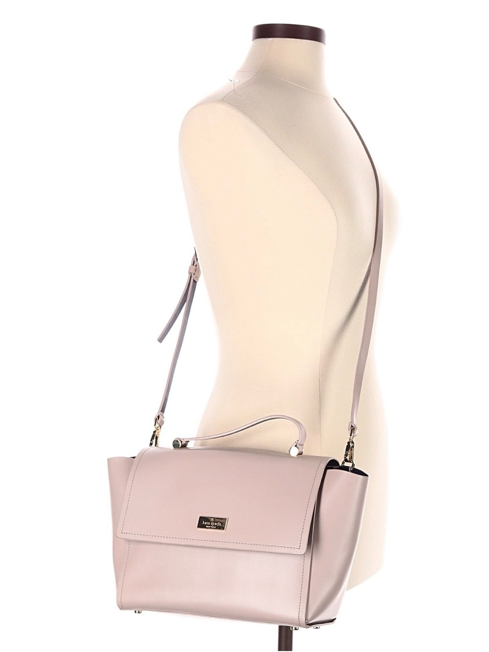 kate spade Blush Pink Leather Top-Handle Satchel with Detachable Crossbody Strap